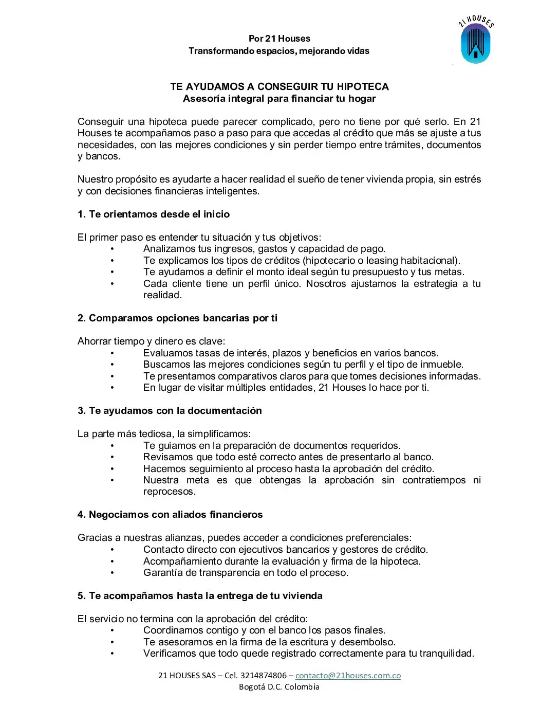 Portada: Te ayudamos a conseguir tu hipoteca